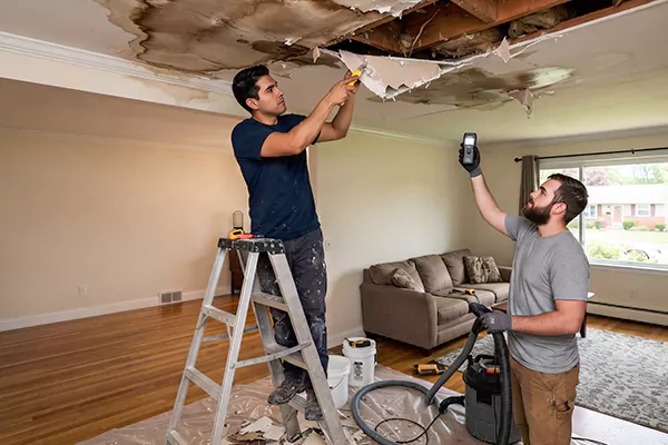 Ceiling Water Damage Restoration Kaysville