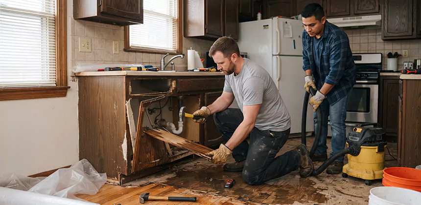 Repairing Water Damaged MDF Cabinets in Kaysville