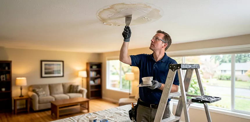 Ceiling Water Stain Repair in Kaysville